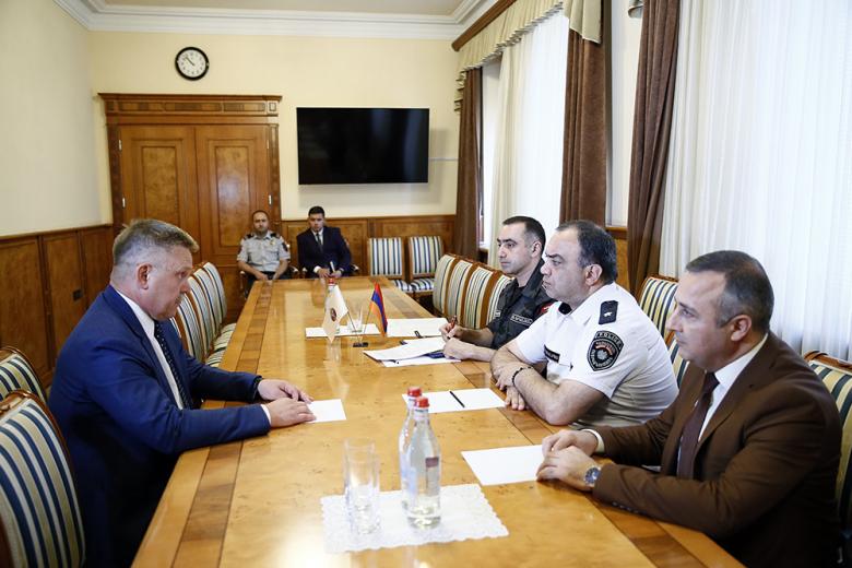 Ոստիկանության պետն ընդունել է ԱՊՀ մասնակից պետությունների կոորդինացիոն բյուրոյի տնօրենին