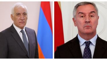 Վահագն Խաչատուրյանը շնորհավորել է Չեռնոգորիայի նախագահին