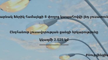 Սուբվենցիոն ծրագրով Ֆերիկ համայնքը կապահովվի արտաքին լուսավորության ցանցով