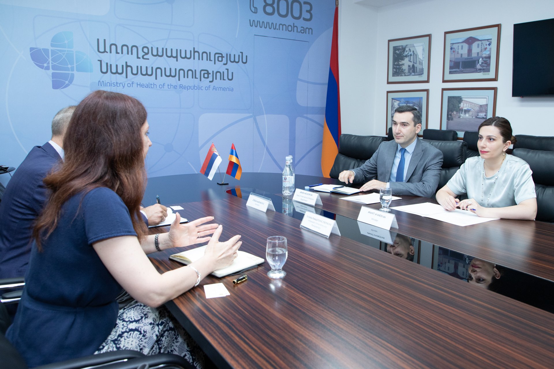 Քննարկվում է Հայաստանի և Սերբիայի միջև առողջապահության ոլորտում համագործակցության հուշագիր կնքելու հարցը