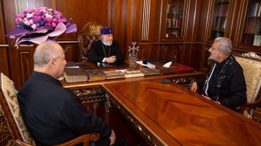 Ամենայն Հայոց Կաթողիկոսն ընդունել է Սիրիայի և Լիբանանի Աստվածաշնչային ընկերության նախագահին
