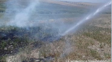 Խոտ գյուղում այրվել է 23 հա խոտածածկույթ