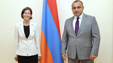 ՀՀ ՍԴ նախագահ Արման Դիլանյանն ընդունել է Երևանում ԵԽ գրասենյակի ղեկավարին