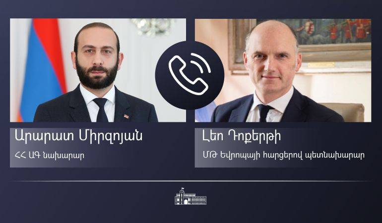 ՀՀ ԱԳ նախարարը հեռախոսազրույց է ունեցել ՄԹ Եվրոպայի հարցերով պետնախարարի հետ