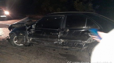 «Mercedes-Benz» մակնիշի ավտոմեքենան բախվել է ժայռաբեկորին