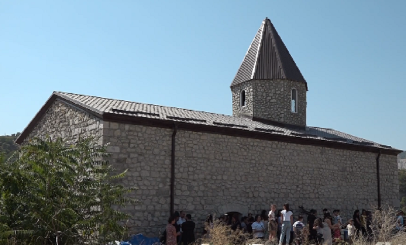 Արցախի Շոշ գյուղի եկեղեցին բարեկարգվում է․ օծվել է եկեղեցու խաչը