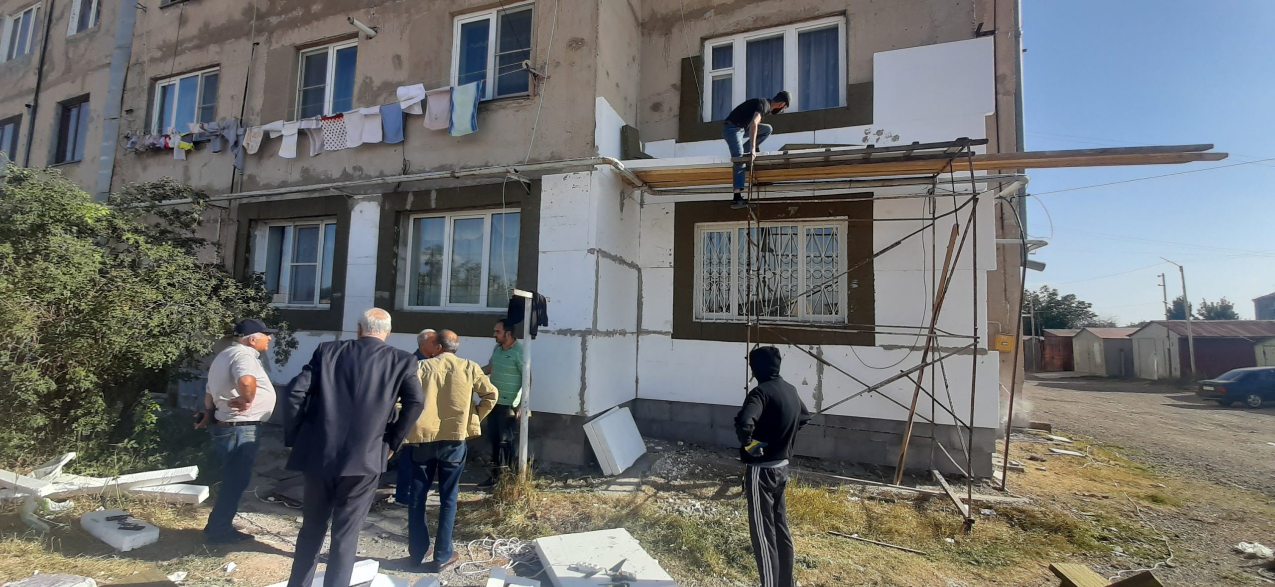 Գյումրիում սուբվենցիոն ծրագրով իրականացվում է բազմաբնակարան շենքերի էներգաարդյունավետության արդիականացում