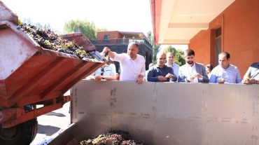 ՀՀ էկոնոմիկայի նախարարը Արմավիրի մարզում հետևել է խաղողի մթերումների ընթացքին