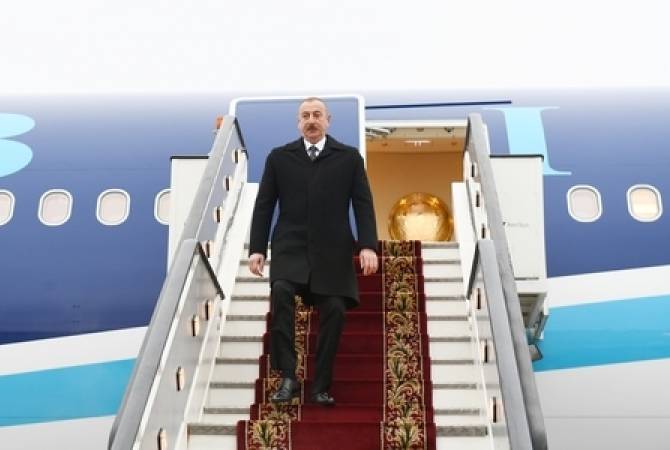 Ալիևը մեկնել է Սանկտ Պետերբուրգ