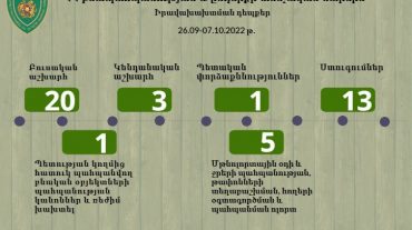 Կարճ ժամանակահատվածում շրջակա միջավայրին հասցվել է 102.308.268 դրամի վնաս