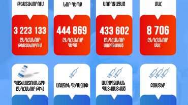 Մեկ շաբաթում Հայաստանում գրանցվել է կորոնավիրուսի 387 նոր դեպք. 6 մարդ մահացել է