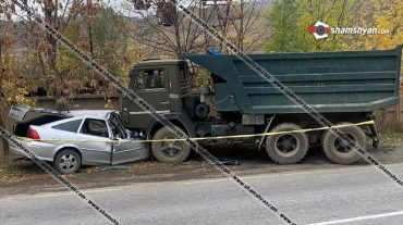 Լոռու մարզում Opel-ը մխրճվել է КамАЗ-ի մեջ․ բժիշկները պայքարում են վիրավորի կյանքի համար