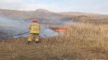 Գորիսում այրվել է մոտ 17 հա խոտածածկույթ