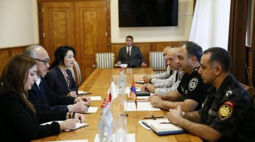 ՀՀ ոստիկանության պետն ընդունել է Ճապոնիայի արտակարգ և լիազոր դեսպանին