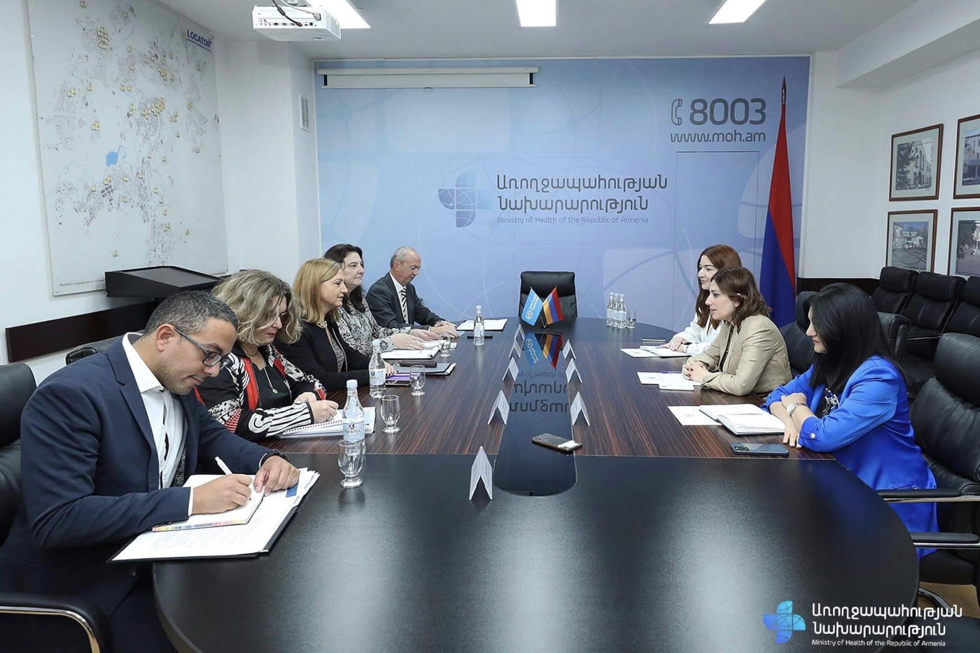 Անահիտ Ավանեսյանը ԱՀԿ պատվիրակությանը ներկայացրել է առողջության առաջնային պահպանման օղակում տարվող բարելավման նախագծերը