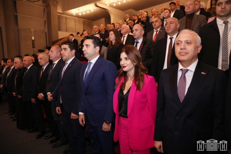 ՀՀ ԱԺ նախագահի պաշտոնական այցը Վրաստան մեկնարկել է դիվանագիտական հարաբերությունների խորհրդանշական միջոցառմամբ