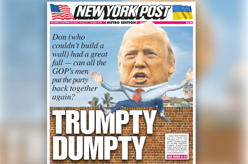NY Post-ը ծաղրել է Թրամփին Կոնգրեսի ձախողված ընտրությունների համար