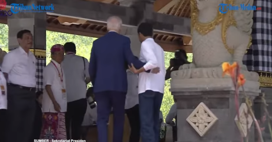 G20-ի գագաթնաժողովի ժամանակ Բայդենը սայթաքել է աստիճանների վրա