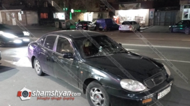 Daweoo Laganza-ն Բաշինջաղյան փողոցում վրաերթի է ենթարկել փողոցը անթույլատրելի հատվածով անցնող ամուսիններին