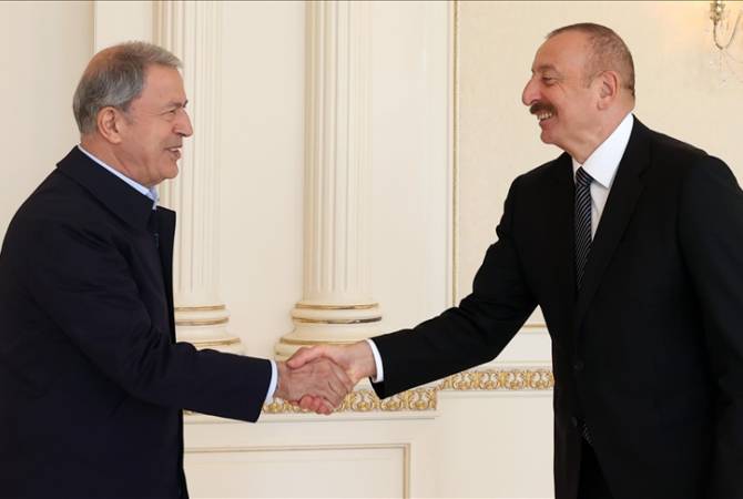 Ադրբեջանի նախագահն ընդունել է Թուրքիայի ռազմական ղեկավարությանը