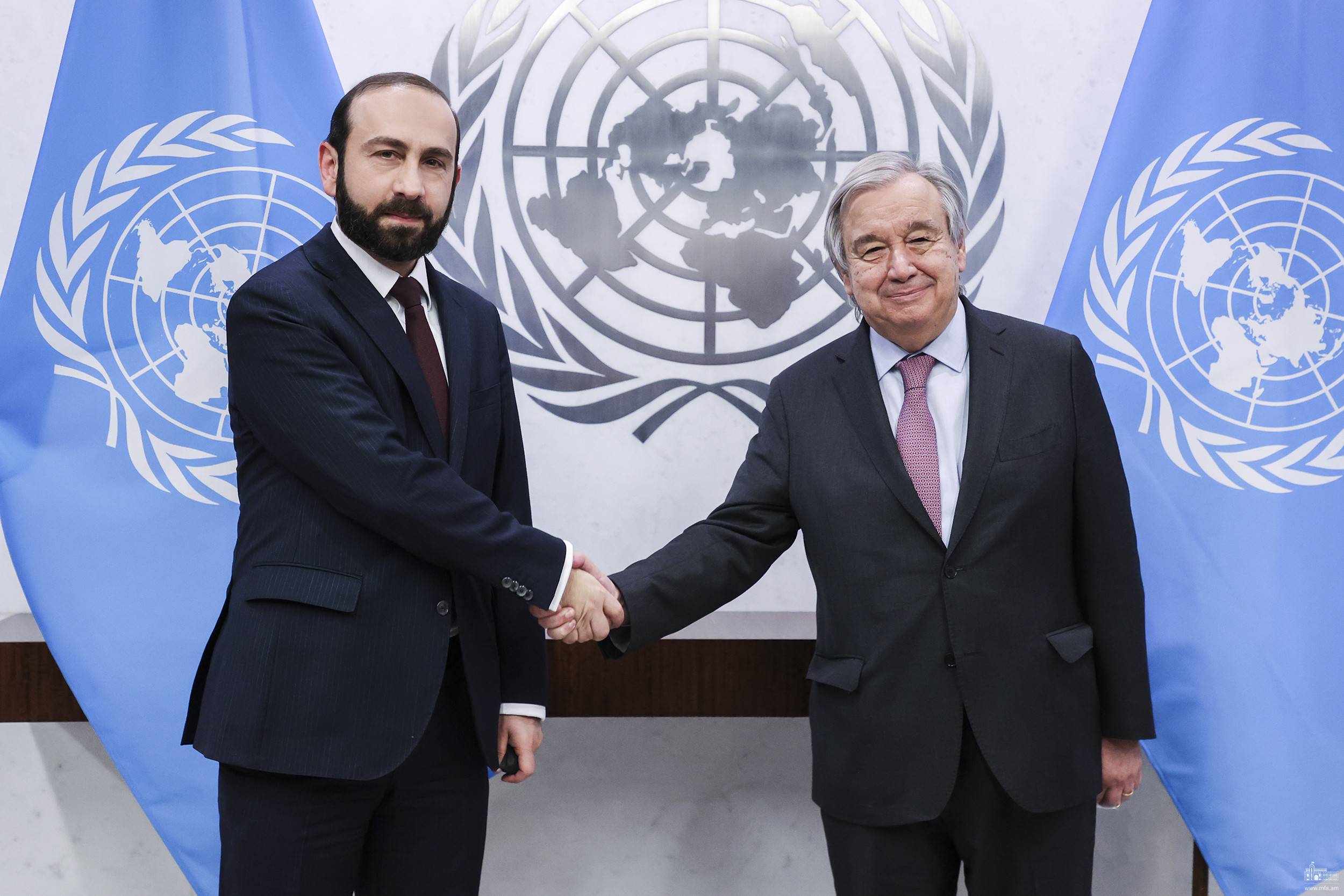 Միրզոյանը հանդիպել է ՄԱԿ-ի Գլխավոր քարտուղար Անտոնիո Գուտերեշի հետ