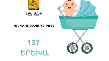 Երեք օրում մայրաքաղաքում 137 երեխա է ծնվել