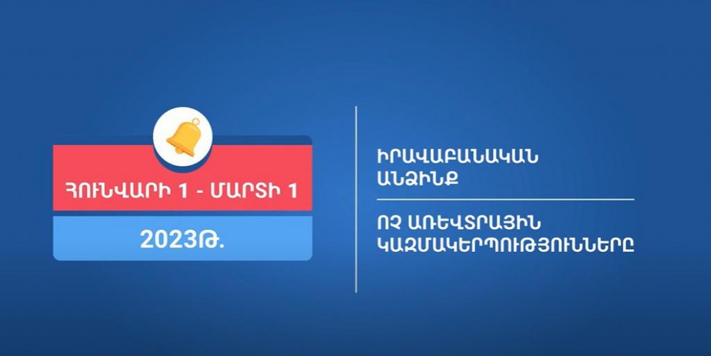 Բոլոր իրավաբանական անձինք 2023 թվականի հունվարի 1-ից պարտավոր են ներկայացնել իրական շահառուների վերաբերյալ հայտարարագիր
