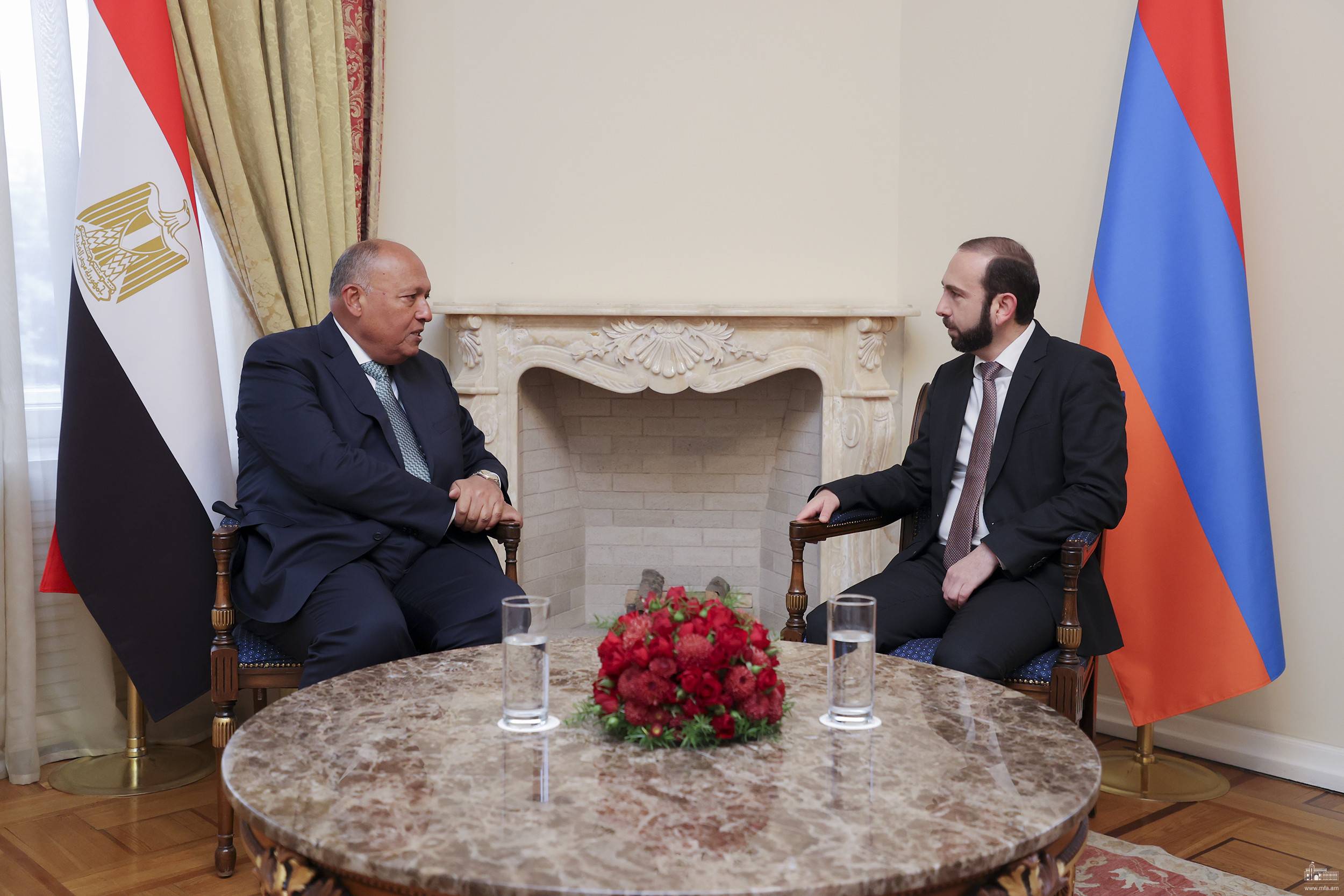 Միրզոյանն ու Եգիպտոսի ԱԳ նախարարը քննարկել են միջազգային ու տարածաշրջանային անվտանգության և կայունության հարցեր