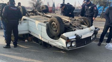 Մոնթե Մելքոնյան պողոտայում ավտոմեքենան շրջվել է․ կան տուժածներ