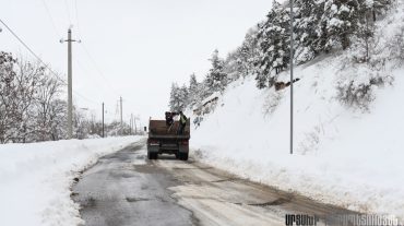 Արցախի ներպետական ավտոճանապարհներին իրականացվել են ձյան մաքրման աշխատանքներ