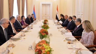 Ի պատիվ Եգիպտոսի նախագահի՝ նախագահ Խաչատուրյանի անունից տրվել է պաշտոնական ճաշ
