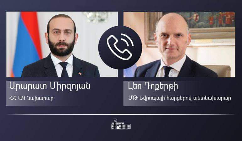 Արարատ Միրզոյանը և Լեո Դոքերթին քննարկել են Լաչինի միջանցքում ստեղծված իրավիճակը