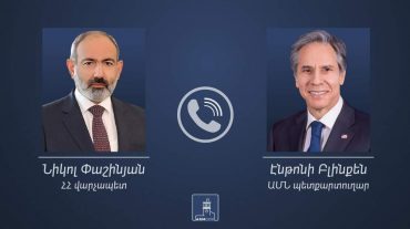 Նիկոլ Փաշինյանը հեռախոսազրույց է ունեցել Էնթոնի Բլինքենի հետ