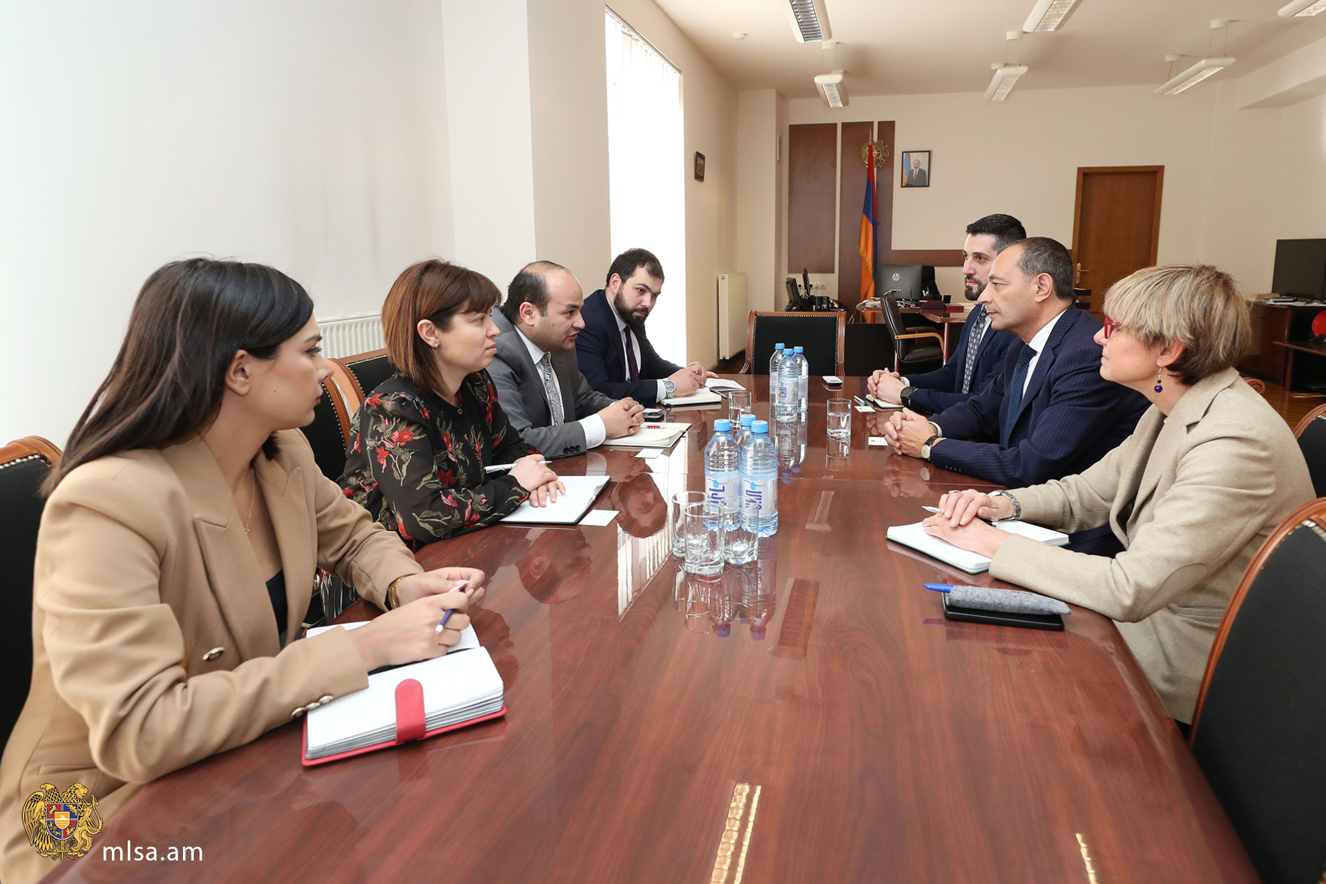Աշխատանքի և սոցիալական հարցերի նախարարն ընդունել է Հայաստանում Իտալիայի դեսպանին
