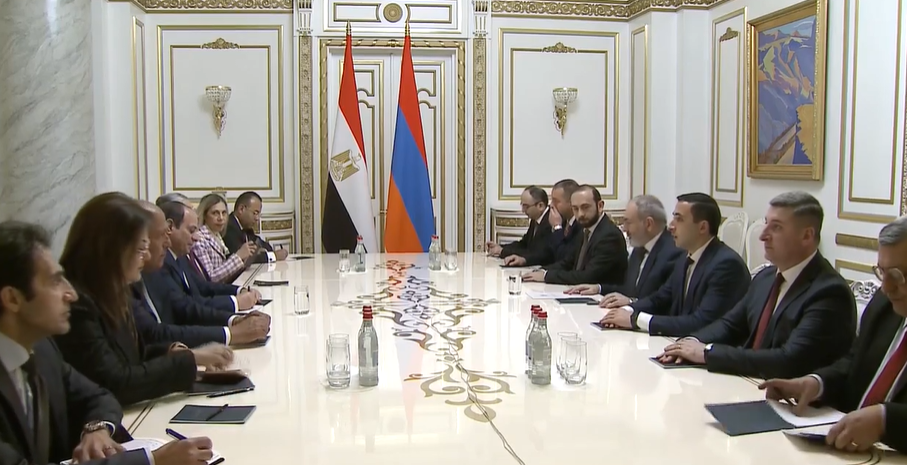 Փաշինյանն ու Եգիպտոսի նախագահն ընդլայնված կազմերով հանդիպում են ունեցել