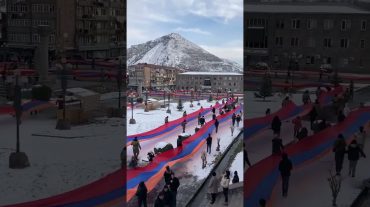 Գորիսում բացվել է 783 մետր երկարությամբ եռագույնը