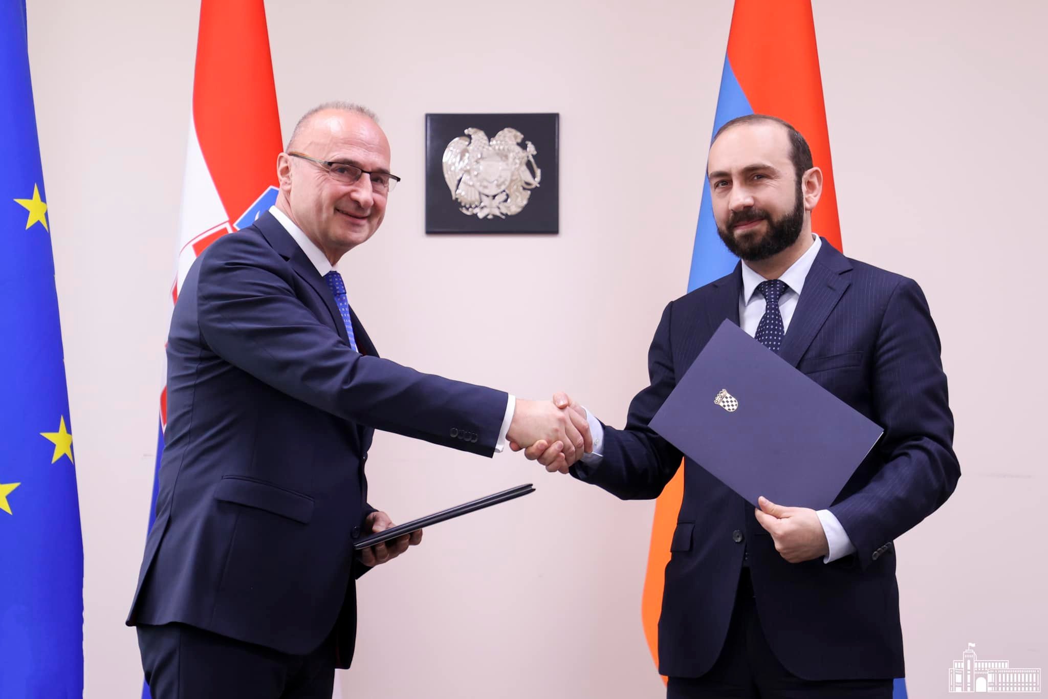 Արարատ Միրզոյանն ու Խորվաթիայի ԱԳ նախարարը հուշագիր են ստորագրել