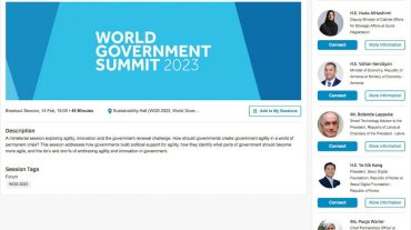 Վահան Քերոբյանը Դուբայում կմասնակցի World Government Summit-ին