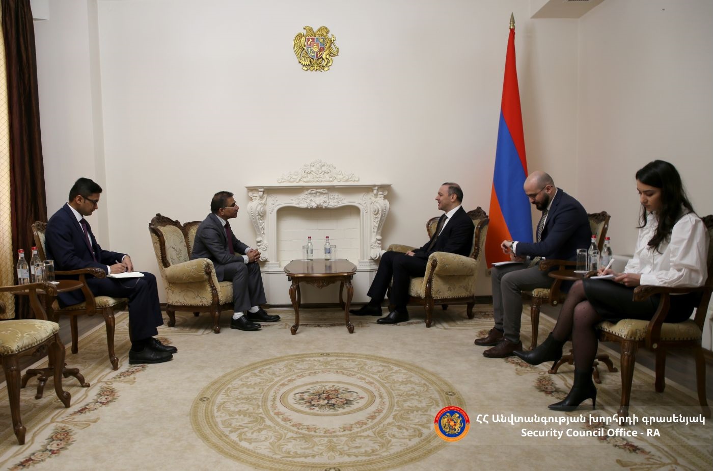 ՀՀ ԱԽ քարտուղարն ընդունել է Հայաստանում Հնդկաստանի դեսպանին