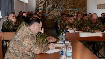 Պաշտոնատար անձանց գործողությունները զինված ուժերի կիրառման պլանի և զորքերի խնդիրների ճշգրտման ընթացքում. անցկացվել են համատեղ շտաբային մարզումներ
