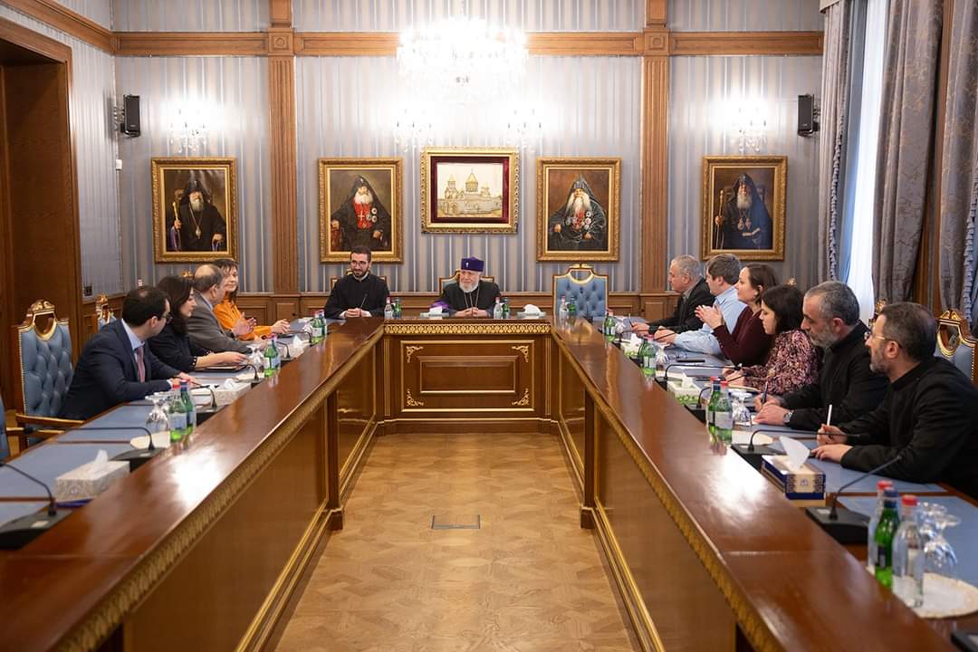 Ամենայն Հայոց Կաթողիկոսը հյուրընկալել է  Եվրախորհրդարանի պատվիրակությանը
