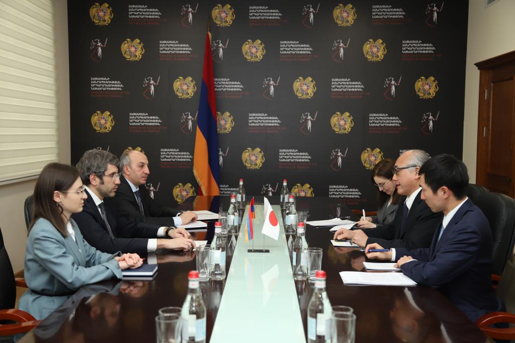 Գրիգոր Մինասյանը Ճապոնիայի արտակարգ և լիազոր դեսպանին է ներկայացրել արդարադատության ոլորտի բարեփոխումները