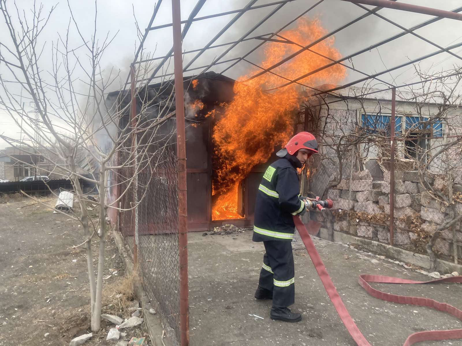 Էջմիածնում հրդեհ է բռնկվել. տուժածներ չկան