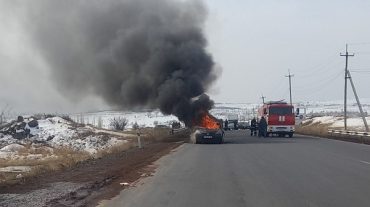 Տառերի պուրակի մոտ մեքենա է այրվել