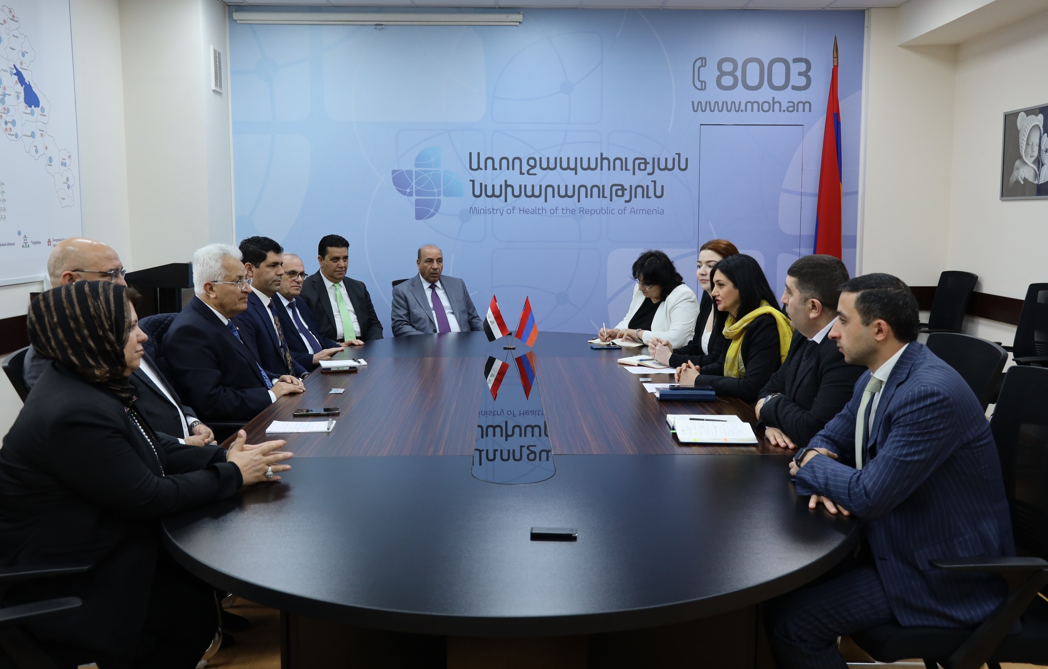 Իրաքի ներկայացուցիչները ցանկություն են հայտնել այցելել երևանյան բժշկական կենտրոններ