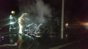 «Mercedes-Benz»-ը բախվել է ժայռից պոկված քարին և բռնկվել. կան տուժածներ
