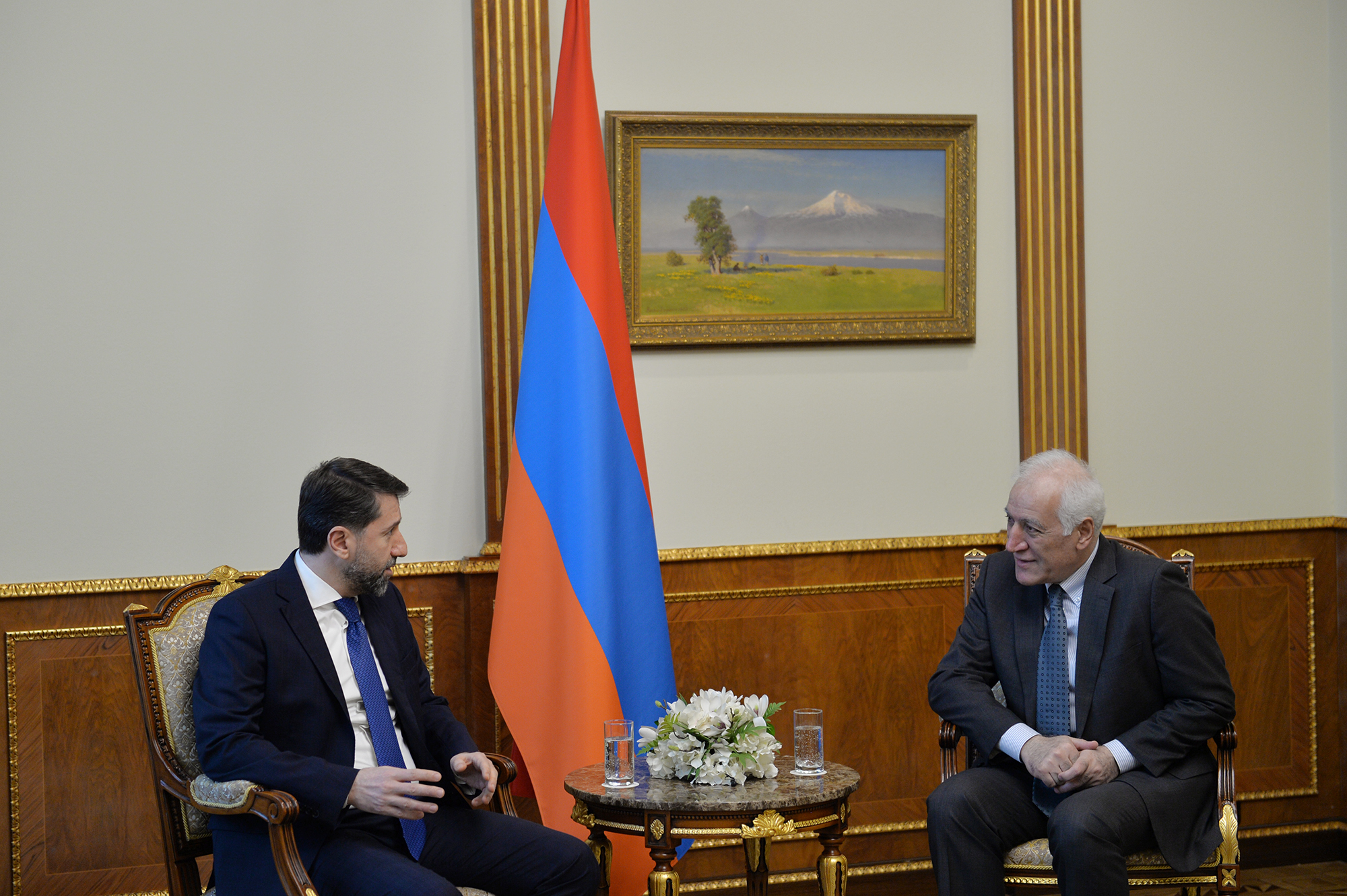 Նախագահ Խաչատուրյանն ընդունել է ԲԴԽ նախագահ Կարեն Անդրեասյանին