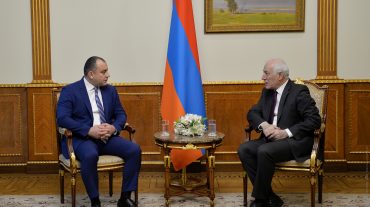 Նախագահ Վահագն Խաչատուրյանն ընդունել է ՍԴ նախագահ Արման Դիլանյանին