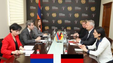 Գրիգոր Մինասյանը Գերմանիայի արտակարգ և լիազոր դեսպանի հետ քննարկել է իրավական փոխօգնության ոլորտների վերաբերյալ հարցեր