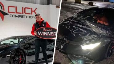 Բրիտանացին վիճակախաղով շահել է Lamborghini և շաբաթներ անց վթարի ենթարկվել